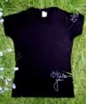 ladies black tshirt