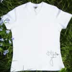 ladies white tshirt